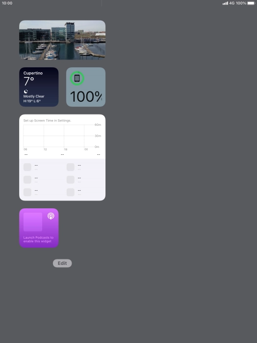 Press the required widget and drag it on top of another widget. Press the required widget and drag it on top of another widget.