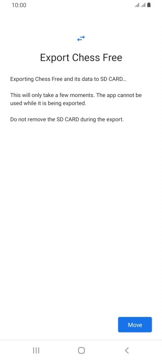 Press Move. Press Move.