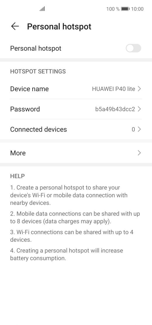 Press Device name. Press Device name.