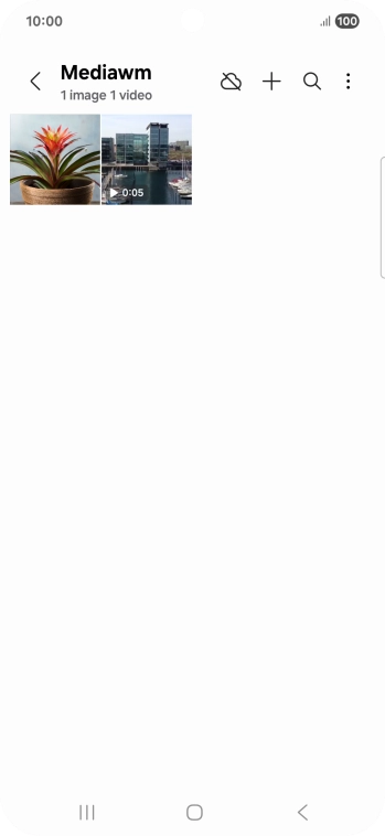 Press and hold any picture or video. Press and hold any picture or video.