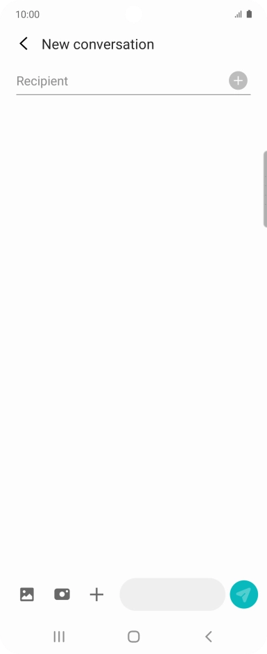 Press the search field and key in the first letters of the recipient's name. Press the search field and key in the first letters of the recipient's name.