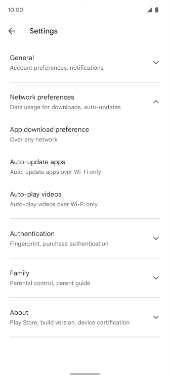 Press Auto-update apps. Press Auto-update apps.