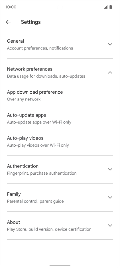 Press Auto-update apps. Press Auto-update apps.