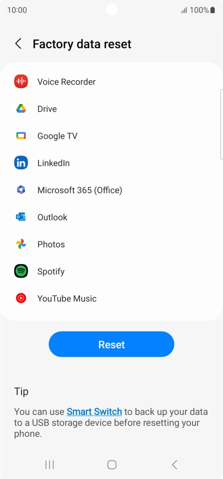 Press Reset. Press Reset.