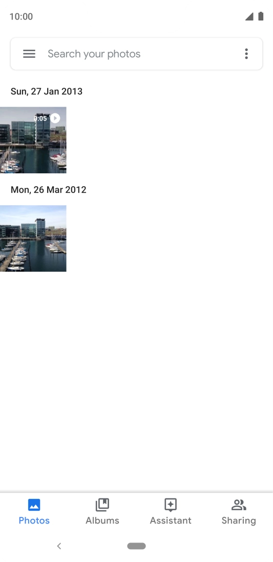 Press Albums and go to the required folder. Press Albums and go to the required folder.