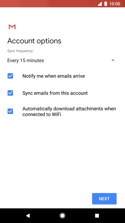 If this screen is displayed, you email account has been recognised and set up automatically. Follow the instructions on the screen to key in more information and finish setting up your phone. If this screen is displayed, you email account has been recognised and set up automatically. Follow the instructions on the screen to key in more information and finish setting up your phone.