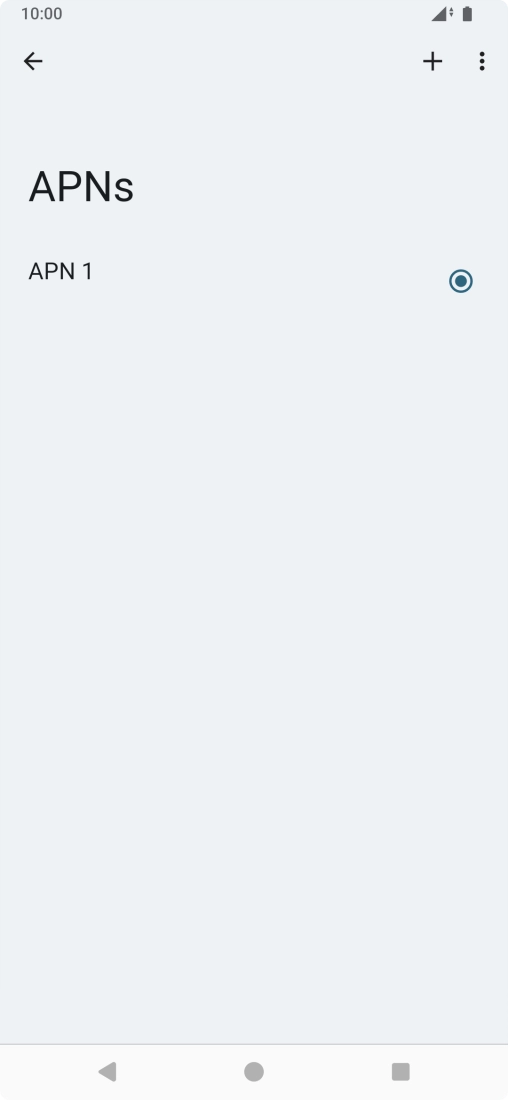 Press the new data connection icon. Press the new data connection icon.