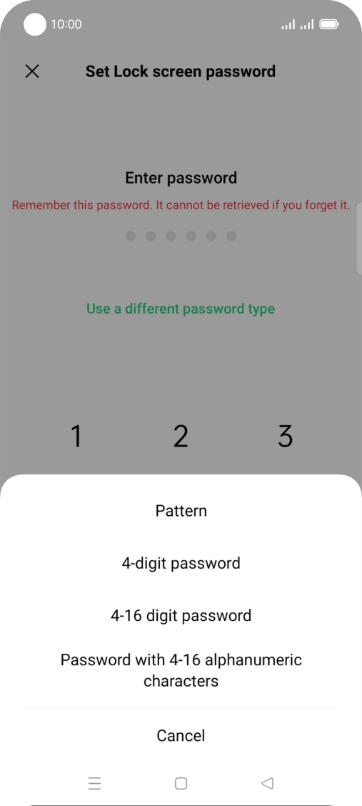 Press the required phone lock code and follow the instructions on the screen to create an additional phone lock code. Press the required phone lock code and follow the instructions on the screen to create an additional phone lock code.