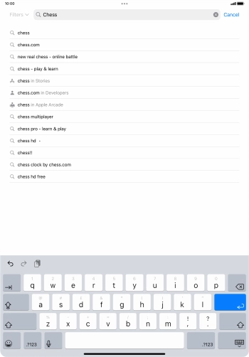Key in the name or subject of the required app and press enter. Key in the name or subject of the required app and press enter.
