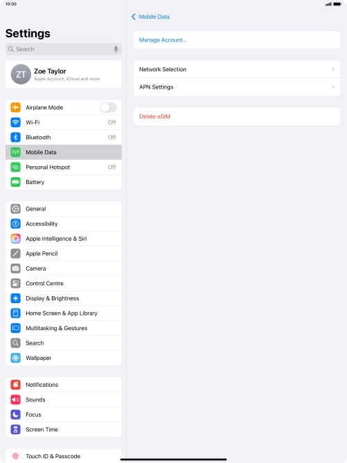 Press Network Selection. Press Network Selection.