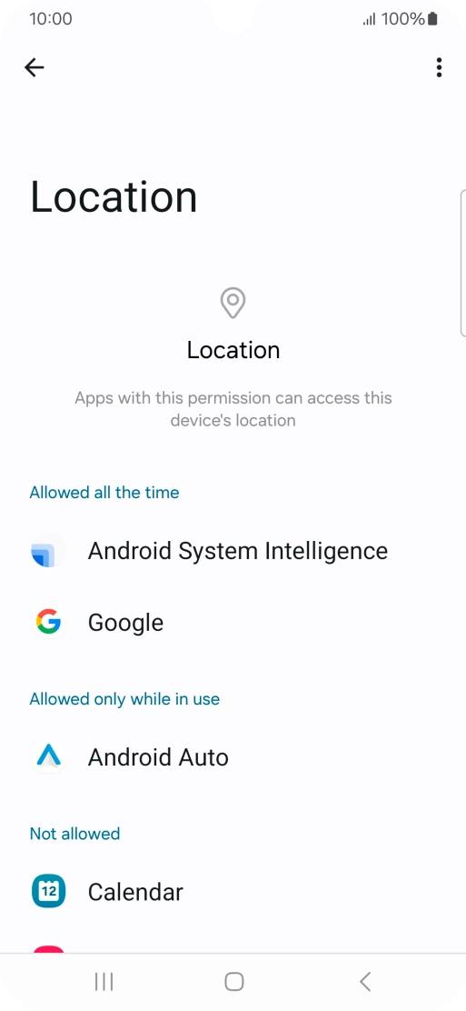 Press the required app. Press the required app.