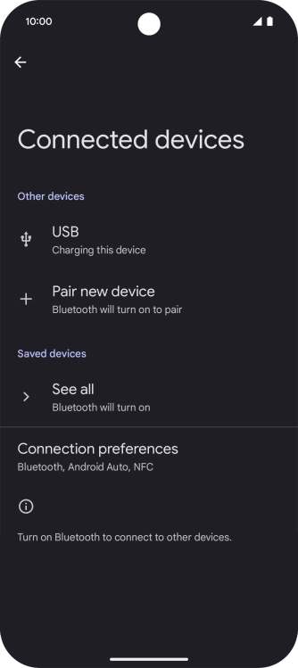 Press Pair new device. Press Pair new device.