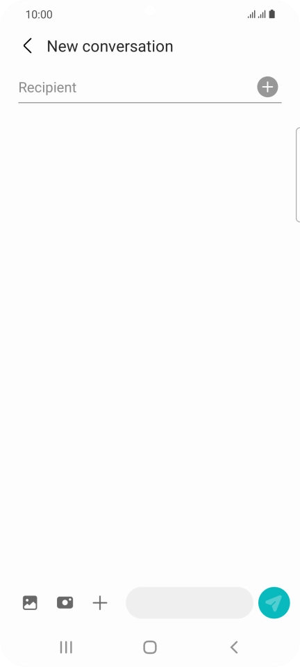 Press the search field and key in the first letters of the recipient's name. Press the search field and key in the first letters of the recipient's name.