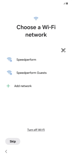 Press the required Wi-Fi network. Press the required Wi-Fi network.