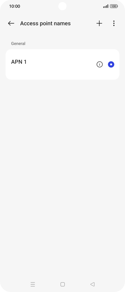 Press the new data connection icon. Press the new data connection icon.