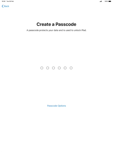 Press Passcode Options. Press Passcode Options.