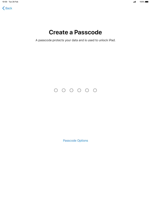 Press Passcode Options. Press Passcode Options.