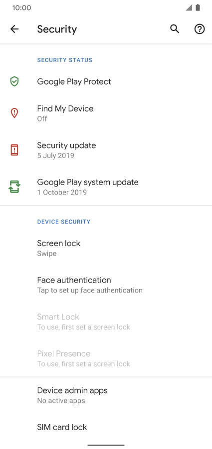 Press SIM card lock. Press SIM card lock.