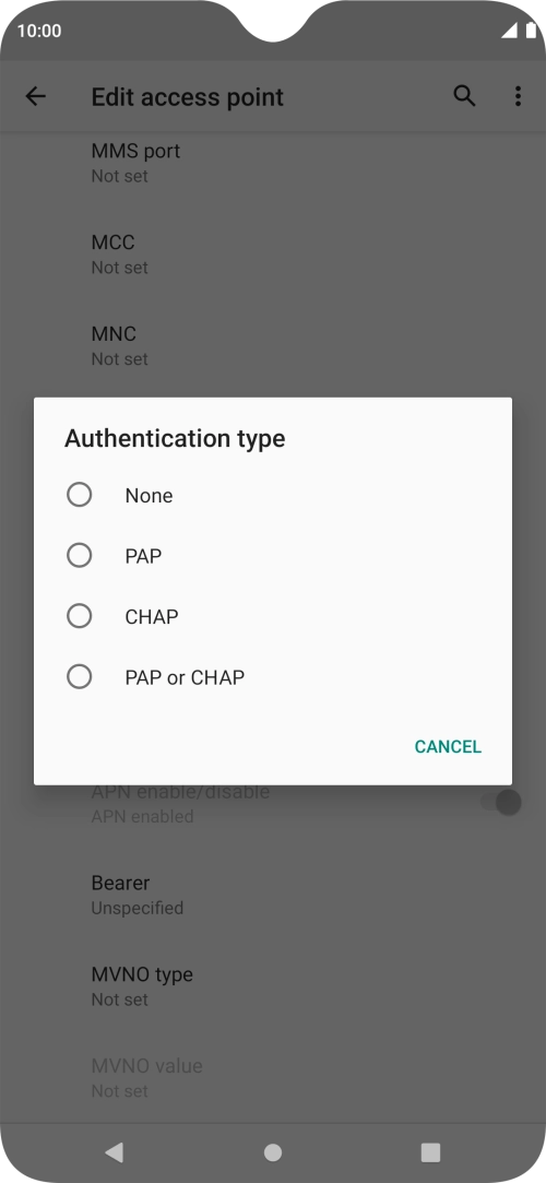 Press PAP. Press PAP.