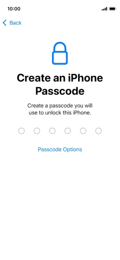 Press Passcode Options. Press Passcode Options.