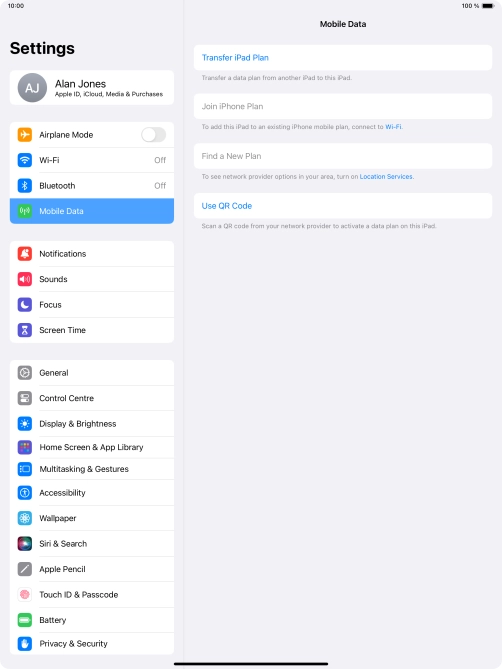 Press Use QR Code. Press Use QR Code.