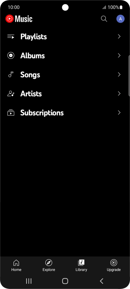 Press the required category and go to the required audio file. Press the required category and go to the required audio file.
