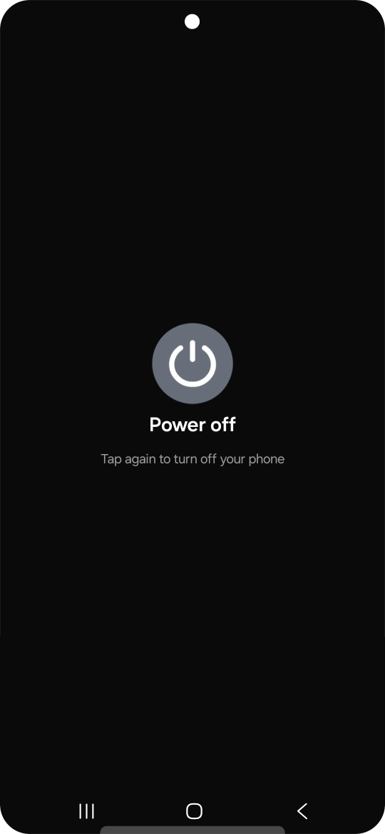 Press Power off. Press Power off.