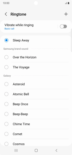 Press the Home key to return to the home screen. Press the Home key to return to the home screen.