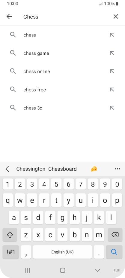 Key in the name or subject of the required app and press the search icon. Key in the name or subject of the required app and press the search icon.