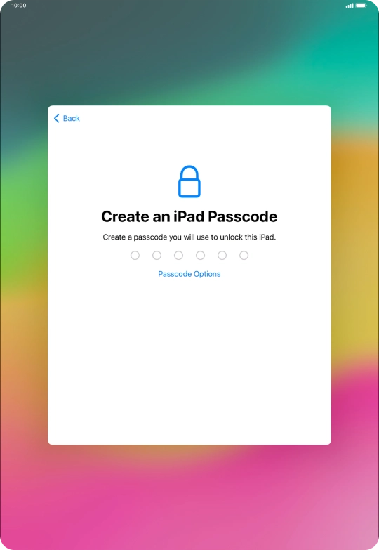 Press Passcode Options. Press Passcode Options.