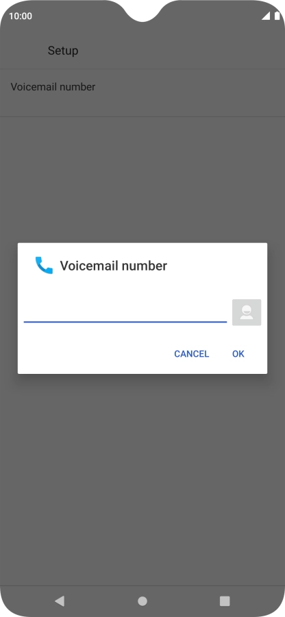 Key in +447953222222 and press OK. Key in +447953222222 and press OK.