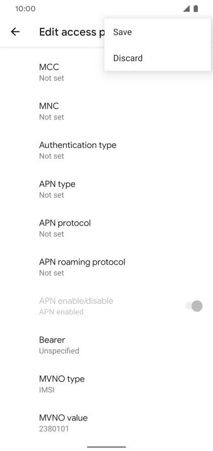 Press Save. Press Save.