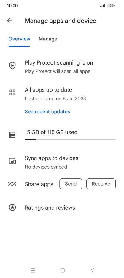 Press Manage. Press Manage.