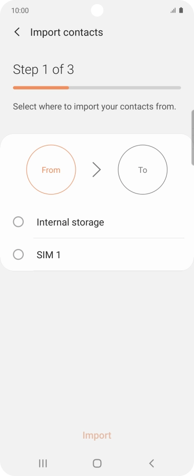 Press the name of the SIM. Press the name of the SIM.