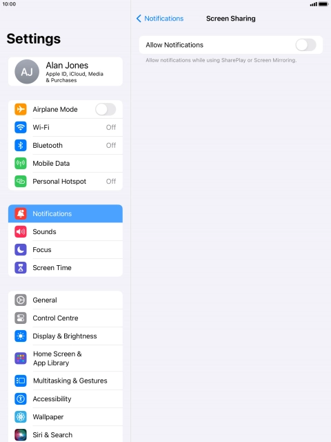 Press the indicator next to Press the indicator next to