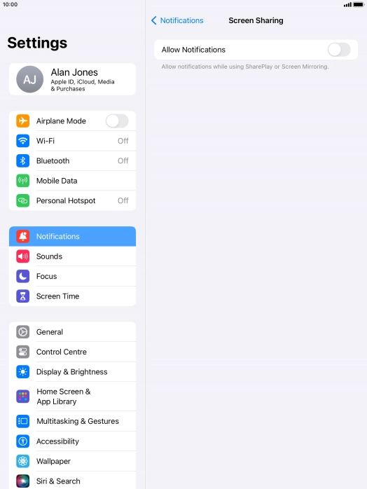 Press the indicator next to Press the indicator next to