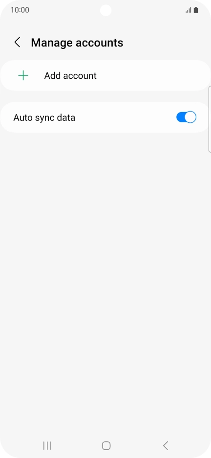 Press Add account. Press Add account.