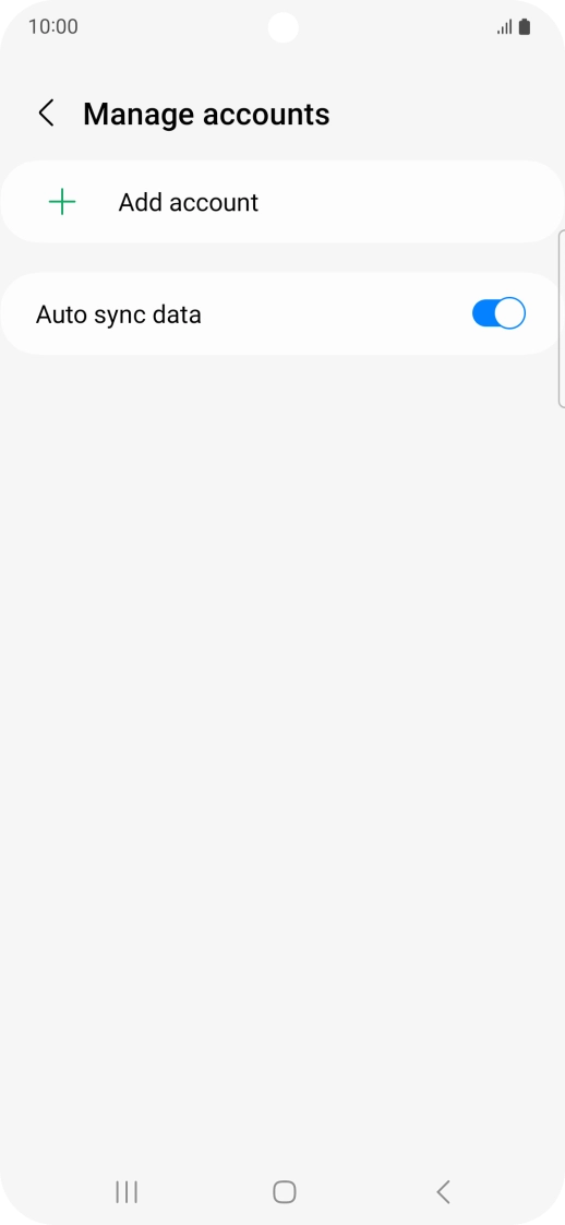 Press Add account. Press Add account.