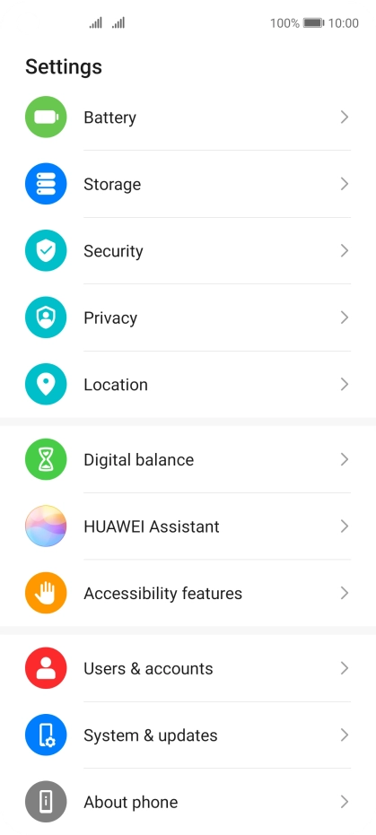 Press Users & accounts. Press Users & accounts.