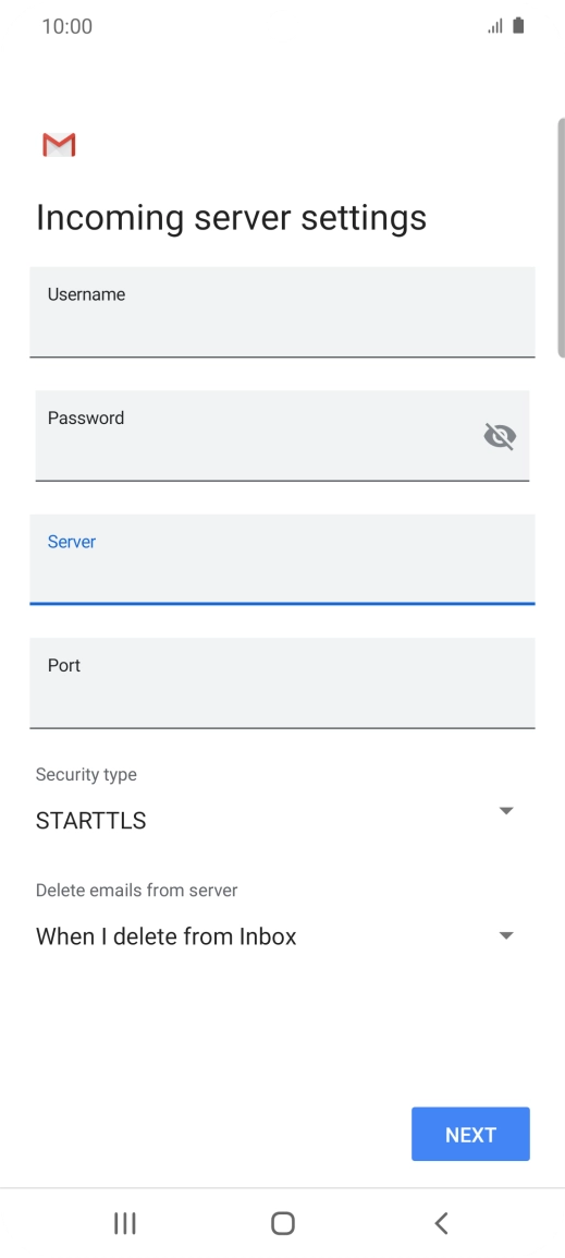 Press the field below Press the field below