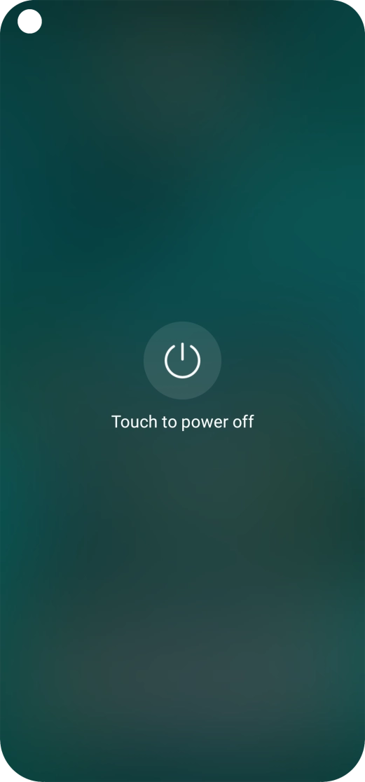 Press Touch to power off. Press Touch to power off.