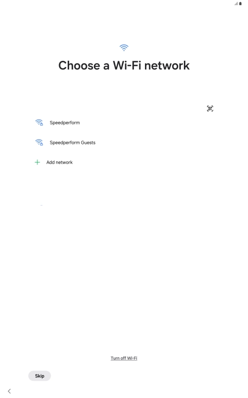Press the required Wi-Fi network. Press the required Wi-Fi network.