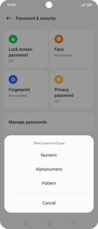 Press the required phone lock code and follow the instructions on the screen to create an additional phone lock code. Press the required phone lock code and follow the instructions on the screen to create an additional phone lock code.