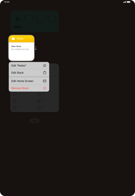 Press Edit Stack. Press Edit Stack.