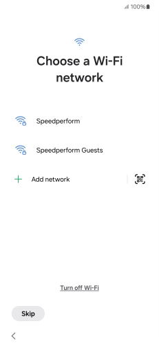 Press the required Wi-Fi network. Press the required Wi-Fi network.