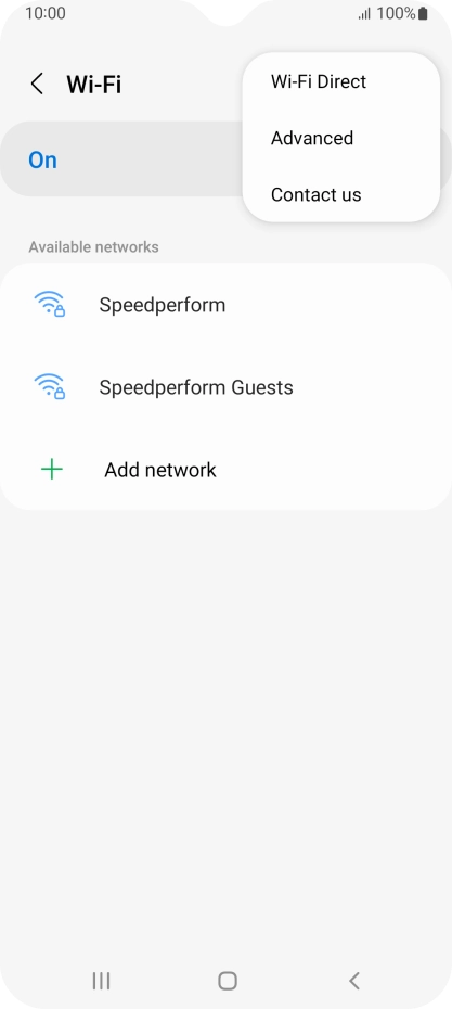 Press Advanced. Press Advanced.