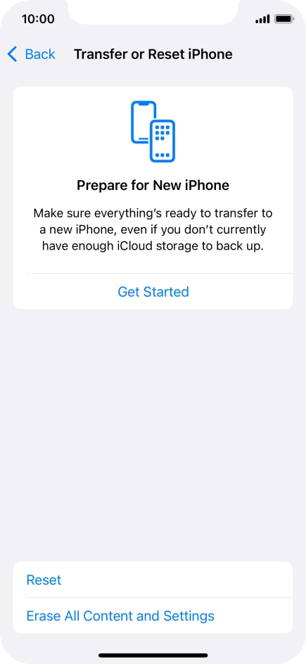 Press Reset. Press Reset.