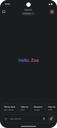 Press the profile icon. Press the profile icon.