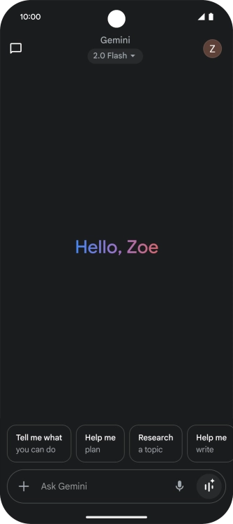 Press the profile icon. Press the profile icon.