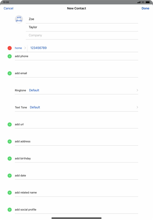 Press Done. Press Done.
